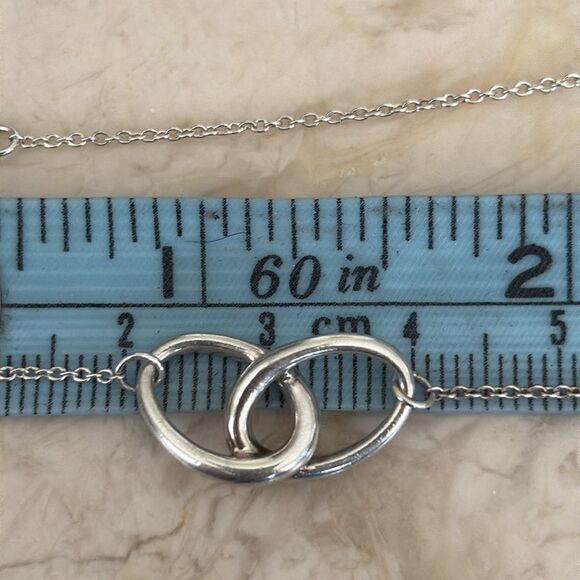 Tiffany & Co. Elsa Peretti Double Loop Necklace Sterling Silver - Picture 9 of 9